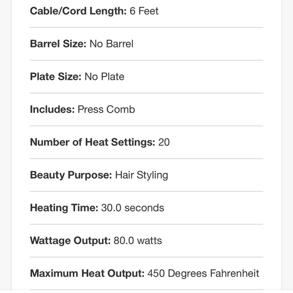 Andis High Heat Gold Ceramic Press Comb - Picture 7 of 7